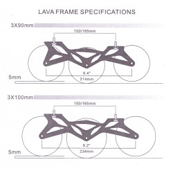 MICRO SKATE LAVA FRAME - 3x90 MM