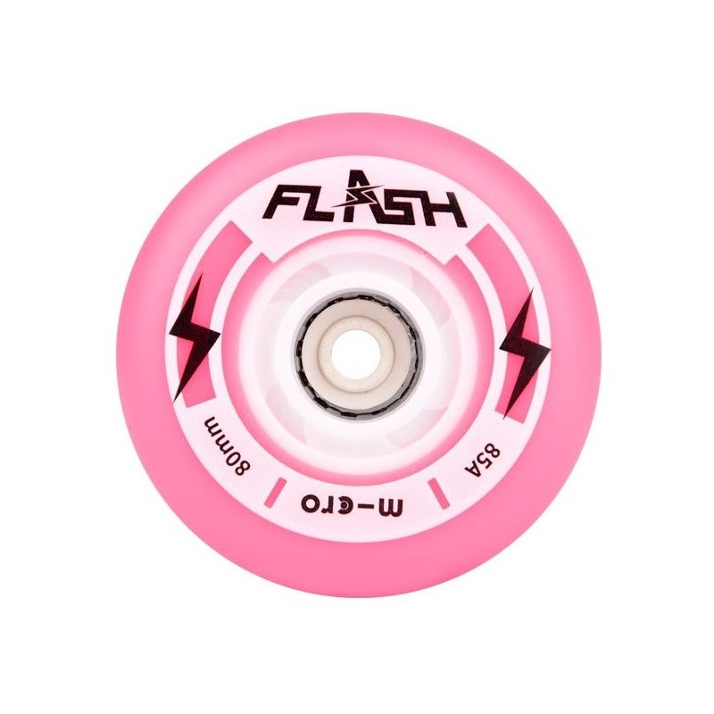 MICRO SKATE FLASH WHEELS - 76MM/85A PINK 4 PACK