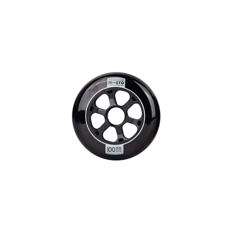 MICRO SKATE FLOW WHEELS - 100MM/83A BLACK 3 PACK