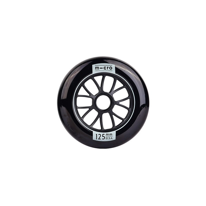 MICRO SKATE FLOW WHEELS - 125MM/83A BLACK 3 PACK