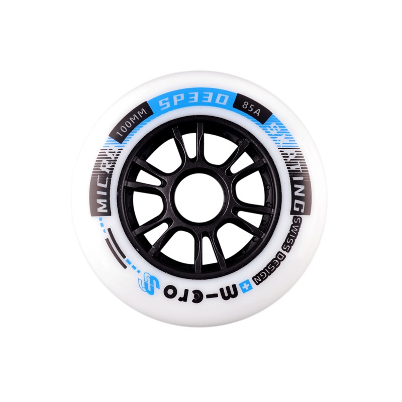 MICRO SKATE SS WHEELS - 90MM/85A WHITE/BLUE 1 PCS