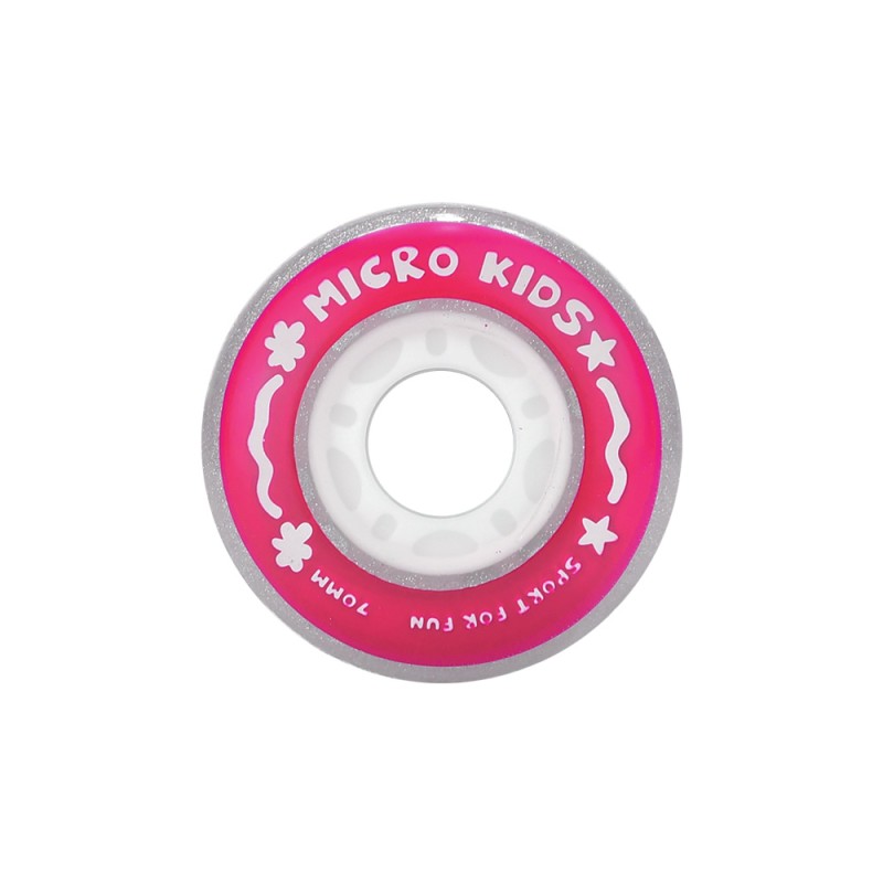 MICRO SKATE KIDS FLASH WHEELS - 70MM/85A RED 4 PACK