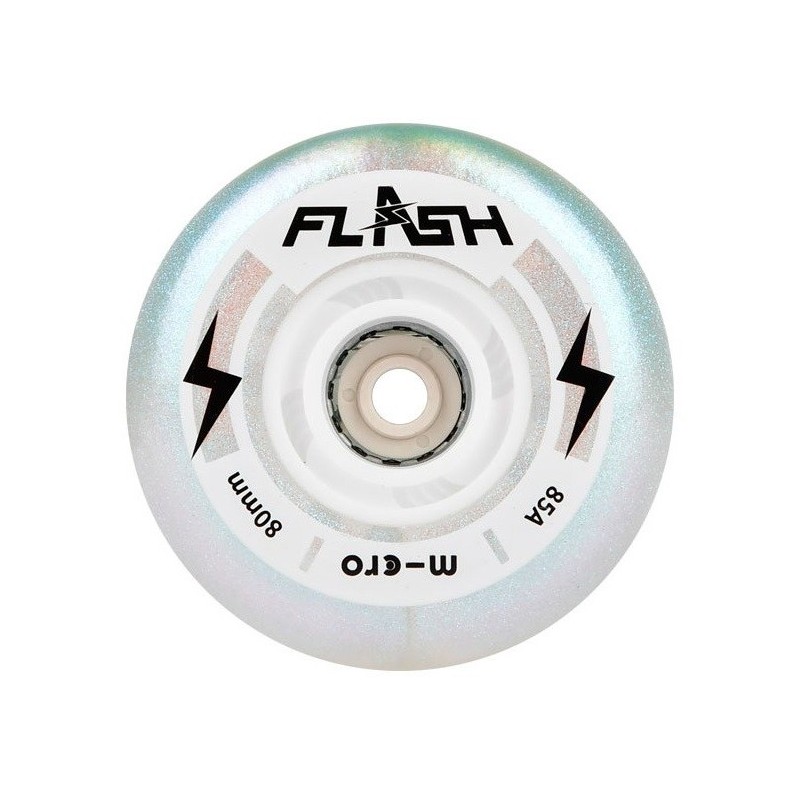 MICRO SKATE FLASH WHEELS - 80MM/85A PEARL 4 PACK